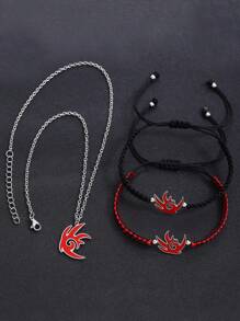 卡通电影索尼克动漫人物暗影手链男女款酷炫饰品吊坠项链配饰礼物