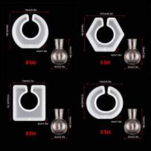 1pc Polygonal Vase Resin Mold, Hydroponic Plant Vase Mold, Silicone Mold For Resin Vase Making, Square Hexagonal Vase Concrete Mold, Home Decoration - White - View 8