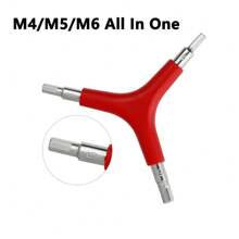1pc Y-Shaped Stainless Steel 4mm/5mm/6mm Bike Wrench Lightweight And Portable Internal Hexagonal Socket Wrench With Soft Rubber Handle Multi-Functional Bicycle Repair Tools For Mountain Bike Road Bike - Multicolor - View 4