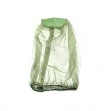 1pc Green Outdoor Mosquito Net Cap - Self-Retractable Mesh, Breathable And Machine Washable, Perfect For Camping And Fishing