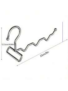 1pc Adjustable Clothes Hanger - Portable & Foldable For Travel, Hotel, And Business Trips - Silver - View 6