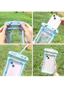 Waterproof Phone Case With Cute Cartoon Airbag, PVC Material, Lock Closure, Compatible With Up To 6.5 Devices, Ideal For Camping & Sports, Fully Waterproof Dry Bag": Perfect For Swimming, Drifting, And Diving ! And Raining Are Applicable Without Affecting The Touch Screen Operation. Sports Bag Summer Travel Accessories Vacation Purse Wallet For Outdoor Sport Beach Holiday Pool Sport Bag For Sports For Fitness For Exercise Travel Bag For Vacation For Women For Men Travel Essential Swimming Bag Waterproof Bag Beach Bag For Beach - Multicolor - View 4