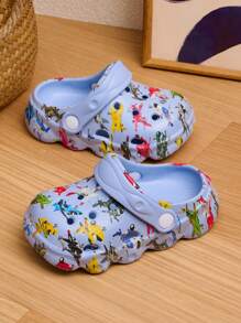 1 Pair Spring/Summer Baby Boys' Cartoon Cute Comfortable Fashionable Casual Lightweight Airplane Print Beach Sandals - Blue - View 4