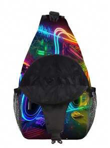 Bolso de bandolera ligero, bolso cruzado para el hombro, bolso de pecho con estampado de fútbol de dibujos animados, mochila para el día, mochila deportiva, de viaje para niños, adolescentes, niños y niñas
