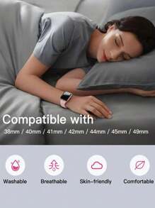 2 Packs Unisex Silicone Watch Replacement Strap Suitable For The New Apple S10 Watch Strip Silicone Apple Strap Compatible With Apple Watch Ultra/SE/8/7/6/5/4/3/2/1, Mother's Day, Valentine's Day, Father's Day. Gift
