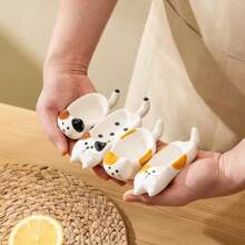 1pc Multifunctional Cute Cat Seasoning Dish Home Ceramic Seasoning Dipping Dish Chopstick Holder Creative Small Plate Snack Seasoning Dish Ceramic Ink Dish Desktop Pen Holder For Home Kitchen Restaurant Kitchen Supplies Tableware Accessories,Kitchen,Christmas Gift,School Supplies