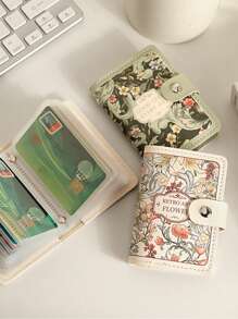 Slide Out Large Capacity Card Holder,Creative ID Card Case,Multi-Slot Anti-Demagnetization Compact Super Card Wallet