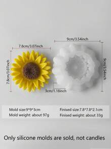1pc Daisy Floral Butterfly Silicone Mold, For Handmade Candle, Clay Decoration, Resin Crafts, Etc. Suitable As Wedding Table Decor, Spring Party Gift, Mother's Day Craft, Made Of & Material, High-Quality Nature-Inspired Design