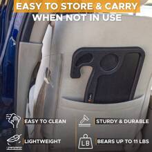 1pc Car Steering Wheel Desk With Laptop Stand And Food Tray - Black - View 6