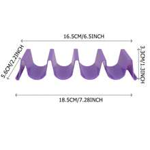 3pcs Tortilla Warmer Rack, Plastic Thin Pancake Clamp, Taco Holder, Easy Kitchen Pancake Food Rack - Multicolor - View 2