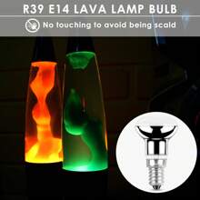 2X R39 E14 25W Lava Lamp Bulbs 240V, Small Edison Screw SES Reflector Spot Lava Lamp Bulbs Dimmable, SES Warm White 2600K Energy Saving R39 Spotlight Halogen Bulbs (Silver Base).