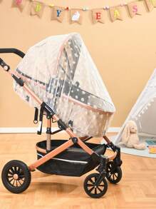 1 pieza Red mosquitera universal para cochecito de bebé, cubierta de malla de protección contra insectos para el coche de bebé con cobertura completa, agrandada y reforzada - Blanco - Ver 7