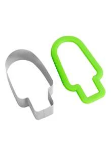 1 pieza Molde para paletas de hielo en forma de rebanada de sandía, cortador y divisor de helado