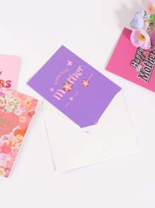 1 Creative Paper Sculpture Mother's Day Card, 3D Floral And Butterfly Pattern, Suitable For Mother's Day, Mother's Birthday, Anniversary Gift, Can Write Words To Express Love For Mother, Very Suitable For Mother's Day Gift For Mother - Multicolor - View 6