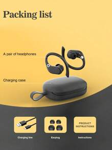 Digital Hearing Aid Hanging Ear Rechargeable Hearing Amplifier With Charging Bin, With Noise Elimination Function, Rechargeable Hearing Aid For The Elderly, Mild And Moderate Hearing Loss, Hearing Aid For The Elderly, The Best Gift.