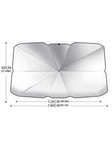 1 pieza Parasol automotriz tipo paraguas, visera solar para parabrisas, bloqueo solar de aislamiento térmico para coche