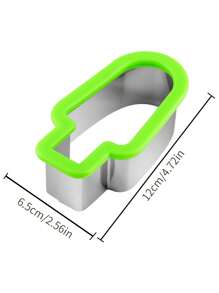 1 pieza Molde para paletas de hielo en forma de rebanada de sandía, cortador y divisor de helado