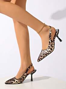 女士新款畅销尖头细高跟鞋，饰边材质，低鞋面三扣交叉装饰，可调节松紧带高跟鞋，尽显女王般的优雅高贵，适合婚礼、派对和日常工作穿着，时尚舒适。 - 彩色 - 查看 5