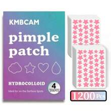 1440/960 parches en forma de estrella de hidrocloruro - 6 colores de parches para el acné veganos y libres de crueldad - Cubren granos durante la noche - Parches casi invisibles para todo tipo de piel