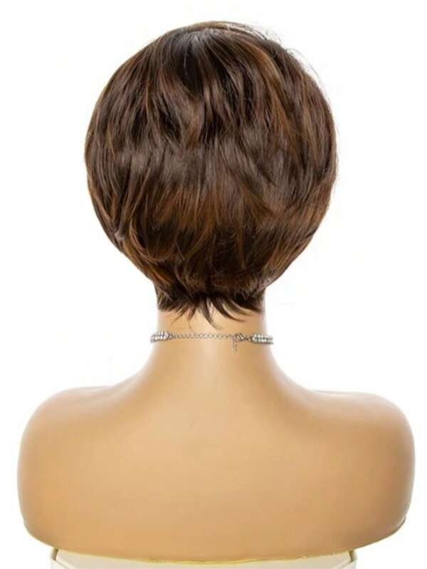 Peruca Wig Curta Estilo Pixie Cabelo 100% Bio Organica