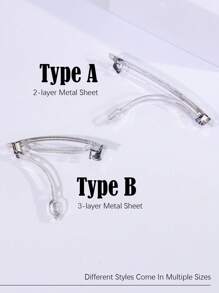 5-100pcs/Pack Regular Simple Metal Snap Hair Clips Claw Clips Hair Claws Hair Barrettes, School Stuff, Hair Accessories, Head Accessories, Hair Accessories For Women - Silver - View 6