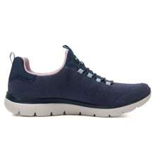 Skechers 女士運動休閒鞋緩震透氣女鞋日常旅行鞋150257-NVMT - 藍色 - 查看 2