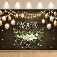 1PC Engagement Wedding Banner, Environment Decoration Backdrop, Outdoor Festival Decoration, Home Garden Decoration, Yard Decoration, Gardening Supplies. Multi-Size, Multi-Purpose Party Backdrop Cloth For Men And Women - Universal Decoration For All Seasons, Indoor And Outdoor Decoration, Photography Studio, Garden Decoration, Party Decoration And Phone Booth.