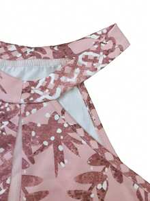 Vestido de fiesta con abertura alta, inserto de malla y estampado para mujer, para eventos formales, vestido de boda, novia