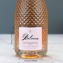 6/12PCS Custom Prosecco DOC Champagne Wine Label Vinyl Sticker Funny Novelty Gift Birthday Anniversary Birthday Champagne Label Mini Custom Liquor Label Champagne Sticker Vinyl Waterproof Funny Novelty Gift For Birthday, Anniversary, Engagement, Bridal Shower, Bachelorette Party, Retirement, Graduation, Custom Liquor Labels For Fall Holidays, Halloween, Thanksgiving, Christmas And New Year Parties And Celebrations,Festive Calendar - Multicolor - View 4