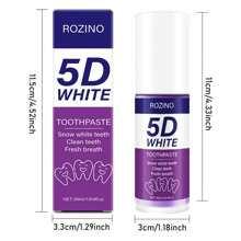 30ml 5D 紫色真空密封牙膏，美白、增强自信、灿烂笑容、防止口臭和异味、清新口气、必备节日礼物 - 紫色 - 查看 10