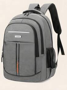 Casual Solid Color Large Capacity Men's Backpack, Suitable For School, Travel, Vacation Backpack For Travel Bag Laptop - Multicolor - View 9