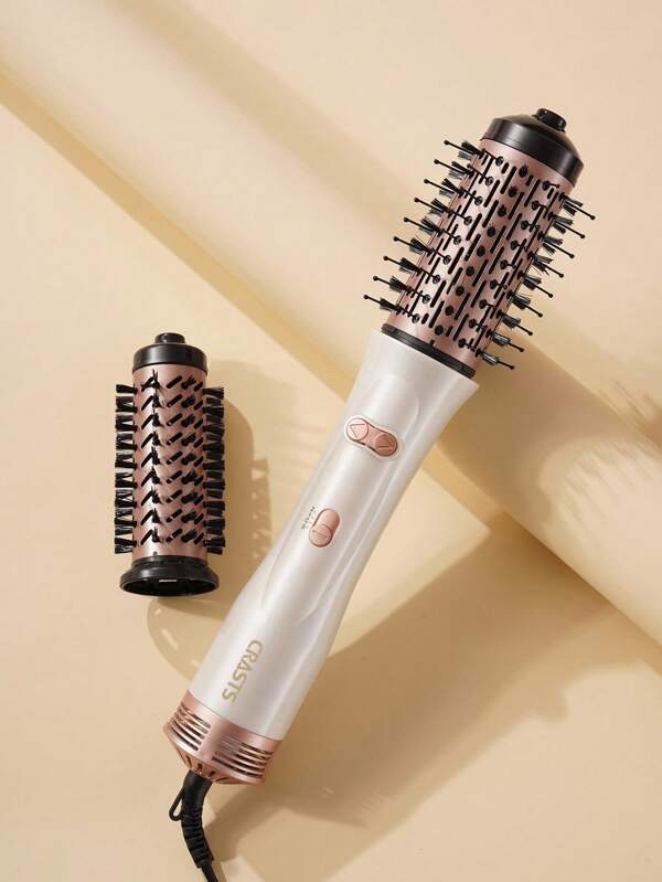 CRASTS Escova de cabelo automática CRASTS, estilo de cabelo giratório para a esquerda e direita, secador de cabelo, multifuncional para modelador e alisador de cabelo, secagem rápida e baixo ruído, com 2 acessórios, 3 configurações para uso em casa e salão de beleza, presente para cuidados com os cabelos