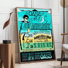 1pc /3PCSWall Art Poster Frameless/Framed Pop Oasis Band Poster Printing Family Living Room Bedroom Entrance Bar Restaurant Cafe Art Painting Decorative Hanging Painting
