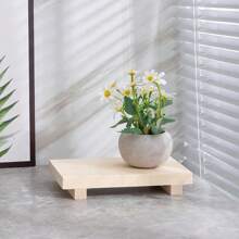 1 Stück Holz Seifenhalter, Waschbecken Ablage aus Holz, Schwammhalter und Seifenspender Regal, Parfüm & Kosmetik Organizer, Make-up Tablett, Wohndekoration, Badezimmer Zubehör, Heimtextilien