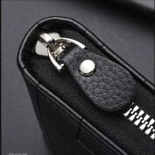 Portfel męski w stylu vintage - sztuczna skóra, jednolity kolor, wiele przegródek, duża pojemność, portmonetka na monety z uchwytem na karty, podszewka z poliestru, portfele męskie, prezenty dla mężczyzn, formalne/biznesowe, formalne pomysły na walentynki