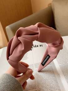 topshiny 1pc Women Pleated Solid Color Headband, Retro Vintage Fashion Hair Accessories,Hairband,Hair Hoop Headbands Head Accessories - Multicolor - View 14