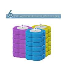 Cepillo de inodoro desechable con 18 recambios, sistema de limpieza de inodoro desechable con cepillo, soporte de almacenamiento y 18 cabezales de recambio para la limpieza del baño, decoración de otoño