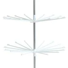 Séchoir pliable sur pied amovible blanc