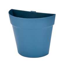 1 pièce pot à fleurs en plastique mural, vase semi-circulaire créatif pour plantes, jardinière hydroponique d'intérieur pour balcon, décoration de jardin, extérieur, jardinière, pot à plantes, jardinage
