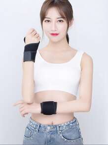 1 pieza Muñequera deportiva, Muñequera térmica magnética que reduce la presión y la molestia mediante compresión y calentamiento de la vaina tendinosa, para hombres y mujeres