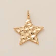1PC Lucky Biscuit With Opening And Closing, Flower Love, Eight Pointed Star, Sun DIY Handmade Pendant, Women's Gift, Gold Plated