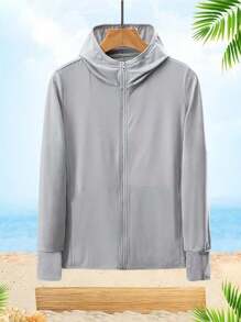 Ice Silk Hooded New Sun Protection Clothes Women Spring And Summer Thin Breathable Casual Jacket Jacket Foreign Trade Explosion - Multicolor - View 19