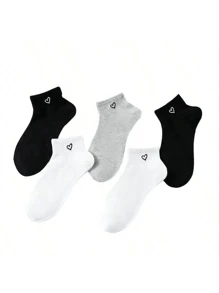 5 Pairs Men's Fashionable Odor-Resistant, Moisture-Wicking Low-Cut Socks, Comfortable & Breathable, Suitable For Spring & Summer - Multicolor - View 23