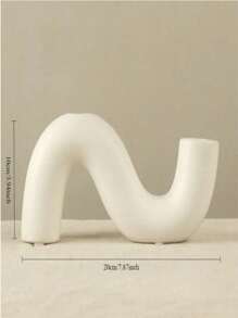 1 peça de suporte de vela de cerâmica romântico estilo minimalista europeu, adequado para suporte de vela de mesa de jantar decorativo, perfeito para presentes de Halloween, Natal e Ano Novo, material cerâmico, instalação de mesa