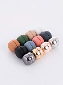 12 pièces Pinces magnétiques pour foulard, épingles magnétiques multi-usages sans crochet pour foulard, fermoirs magnétiques pour foulard, broches pour vêtements et foulards de femme (sans carte papier)