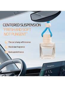 1pc 8ml Car Aroma Pendant Air Freshener, Which Can Remove Odors And Has A Long-Lasting Fragrance. It Can Be Used To Freshen The Air In Bathrooms, Decorate Cars And For Aromatherapy. It's A Wonderful Winter Gift For Women And An Excellent Gift For Best Friends,Air Freshen,Aromatherapy Machine,House Freshener,Fragrance Home,Bathroom Air Freshener