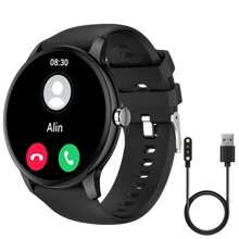 SIMSONLAB Smart Watch, Wireless Calling /Dial, Various APP Reminders,Suitable For Men And Women, Sports Watches, Custom Wallpaper,Compatible With Iphone/Andriod