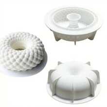 1pc Silicone Round Single Hollow Mousse Cake Chocolate Pudding Cookie Mold Ice Cake Mold Kitchen Handmade DIY Tools