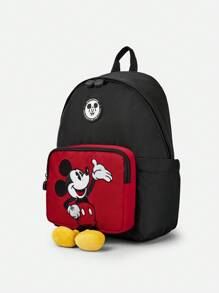 Balabala 迪士尼卡通儿童背包 - 可爱的3D设计，毛绒细节，轻便耐用，适合男孩和女孩