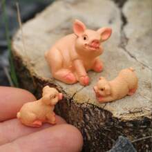 Bộ tượng động vật thu nhỏ – Tượng nhỏ bằng nhựa vẽ tay để trang trí khu vườn cổ tích, Phụ kiện hồ cạn mini tự làm, Đồ trang trí cây cảnh, Đồ trang trí chậu hoa, Phong cảnh rêu, Làng Giáng sinh, Diorama & Cảnh trên bàn | Bộ sưu tập mô hình thu nhỏ thực tế về rừng và trang trại có Nhím, Chim, Sóc, Cừu, Gà, Vịt, Thỏ, Mèo, Cú, Cáo, Gấu, Ếch, Lợn, Bò - Nhiều màu - Xem 17